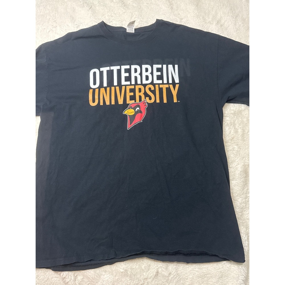 Gildan Otterbein University T-Shirt Mens XL Black Excellent Cardinal Graphic